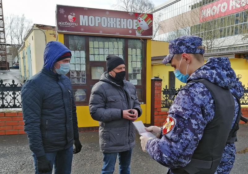 В Мордовии за прошедшую неделю сотрудниками Росгвардии выявлен ряд граждан, пренебрегающих мерами безопасности