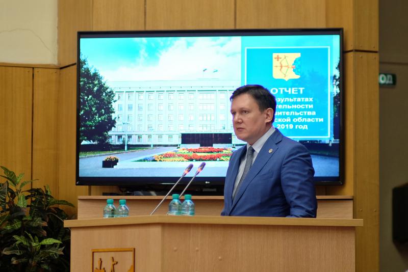 Александр Чурин представил депутатам ОЗС отчет о результатах работы правительства за 2019 год