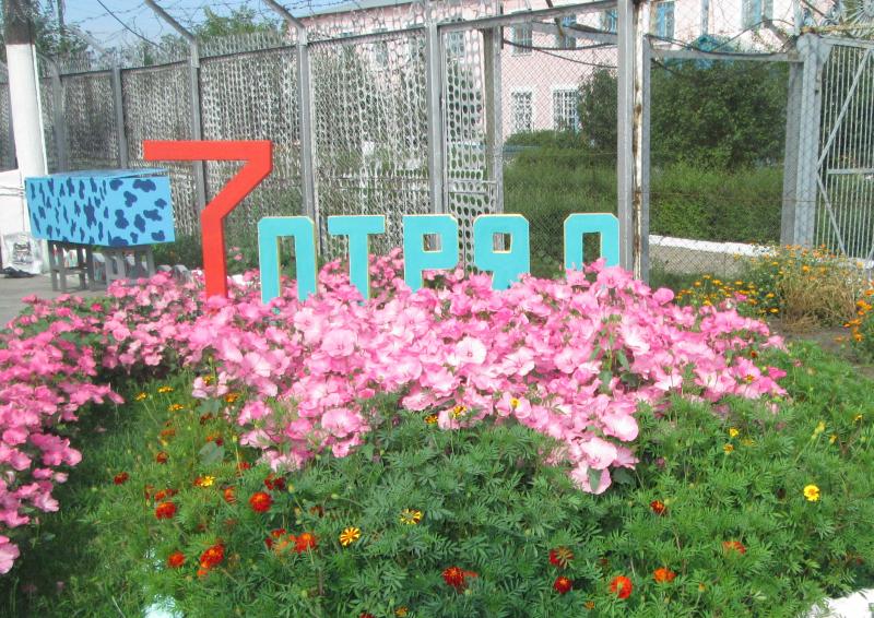 В ИК-1  г. Мариинска вся территория учреждения облагораживается эффектными цветочными клумбами и оригинальными скульптурными композициями