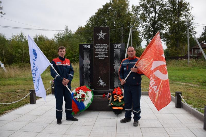 Энергетики - Великой Победе: в Кольчугинском районе открыт мемориал-памятник погибшим воинам, построенный по инициативе Владимирэнерго