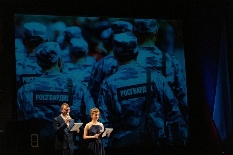 Росгвардейцы приняли участие в торжественных концертах, посвященных Дню защитника Отечества