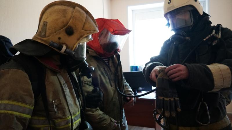 Росгвардейцы совместно с сотрудниками регионального Управления МЧС провели противопожарные учения