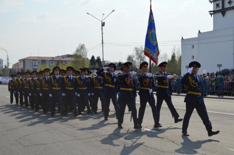 Парадный расчет УФСИН России по Республике Тыва принял участие в торжественном параде, посвященном 76 годовщине Великой Победы.