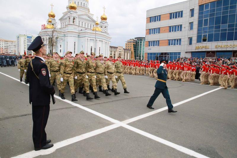 В Саранске росгвардейцы приняли участие в  торжественном Параде в честь 76 – летия Великой Победы