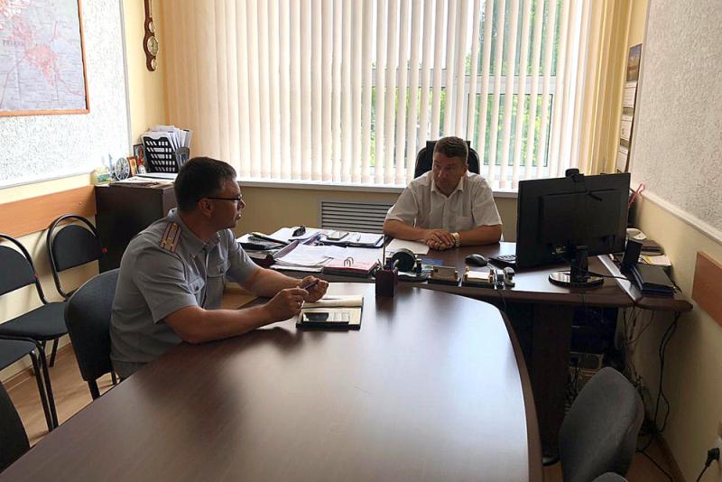 Заместитель начальника регионального УФСИН и заместитель главы Администрации Рыбновского муниципального района провели рабочую встречу