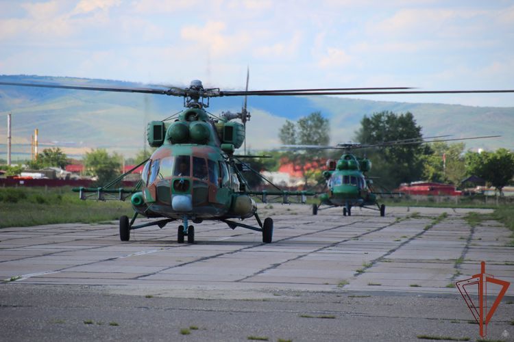 Авиационная группировка смешанного авиационного полка Росгвардии завершила выполнение задач в Северо-Кавказском регионе