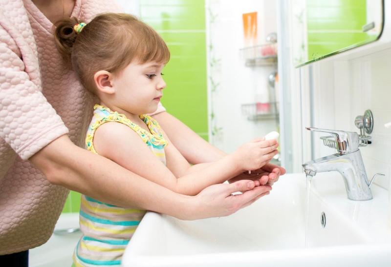 Успешные действия по обучению детей мыть руки
