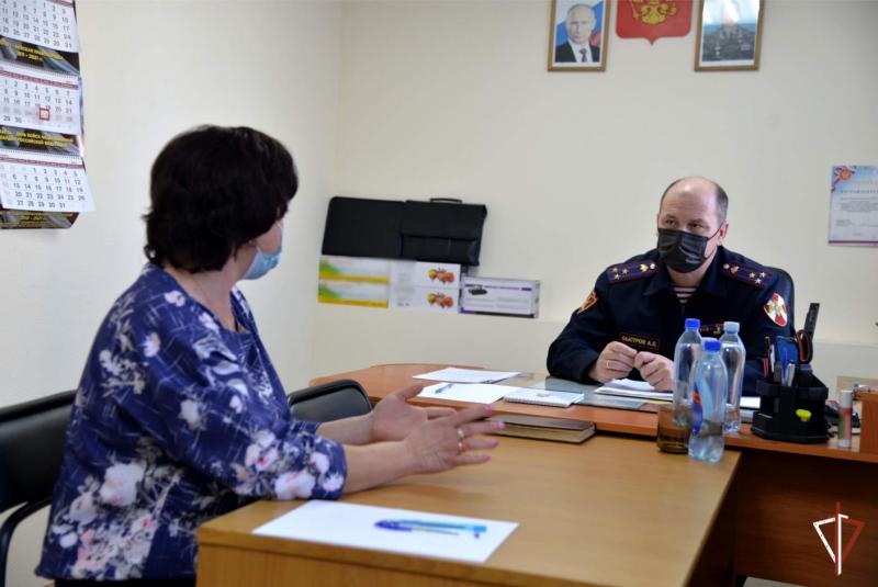 В Зауралье начальник областного управления Росгвардии провел выездной прием граждан