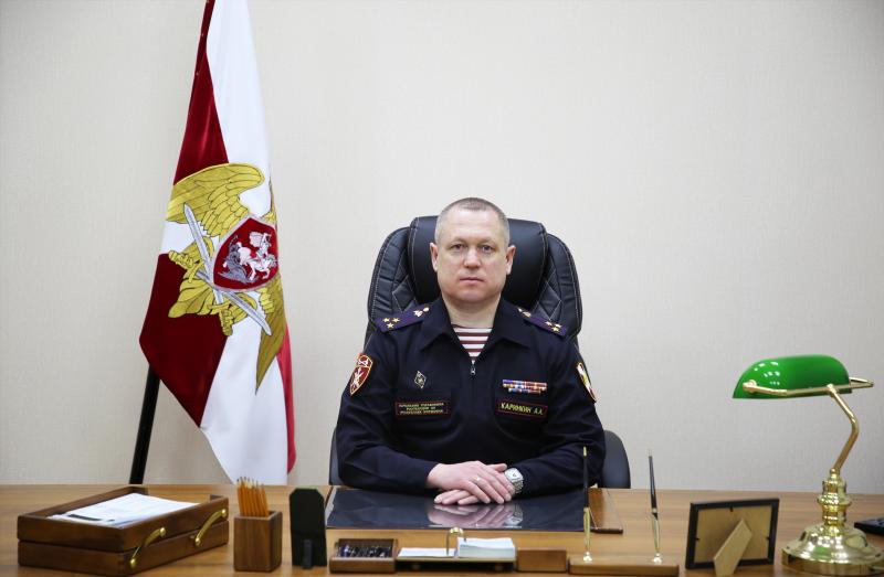 Поздравление начальника Управления Росгвардии по Республике Мордовия полковника полиции А.А. Каринкина с наступающим 2022-м годом