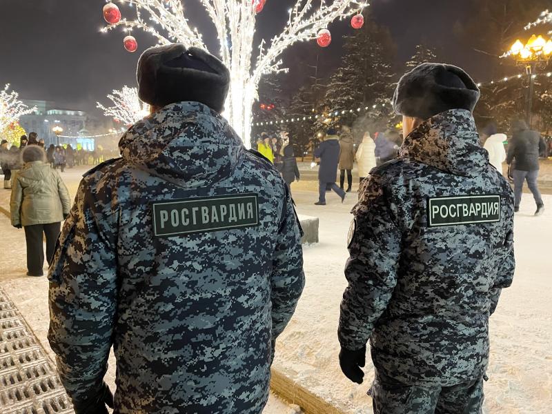 Росгвардия совместно с другими силовыми структурами Приангарья обеспечила общественную безопасность в новогоднюю ночь