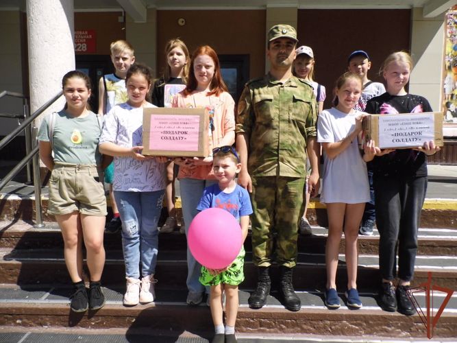 Ученики подшефной школы Росгвардии из Томской области поддержали участников спецоперации