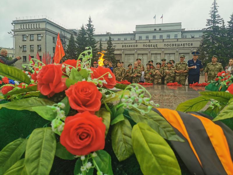 В День памяти и скорби росгвардейцы Приангарья почтили память погибших в Великой Отечественной войне