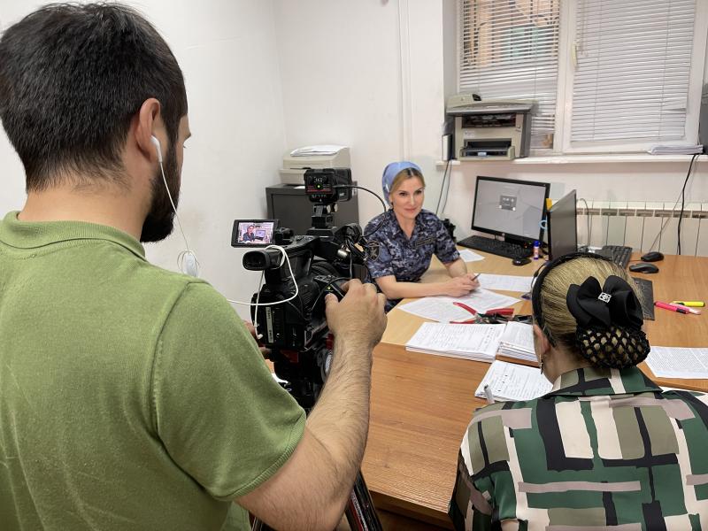 В Ингушетии журналисты регионального телеканала сняли сюжет о ЦЛЛР Росгвардии