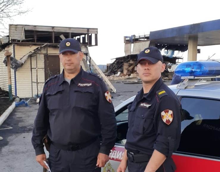 Патруль Росгвардии оказал содействие в локализации возгорания в Ульяновской области