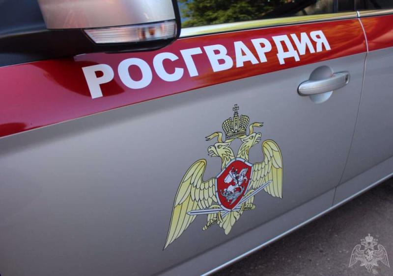 В Рязанской области сотрудники Росгвардии задержали подозреваемого в угрозе убийством