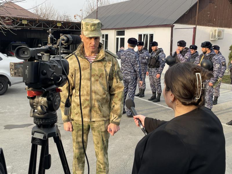 Ведомственная телерубрика «В эфире Росгвардия» продолжается в Ингушетии