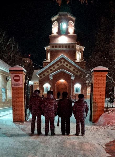 Ульяновские росгвардейцы обеспечили безопасность граждан в период празднования Рождества