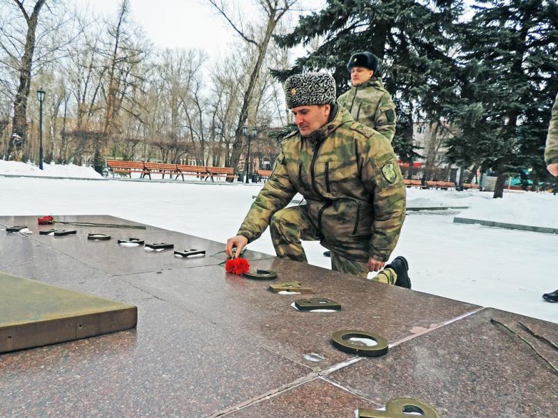 Росгвардейцы почтили память освободителей Ленинграда в Хакасии