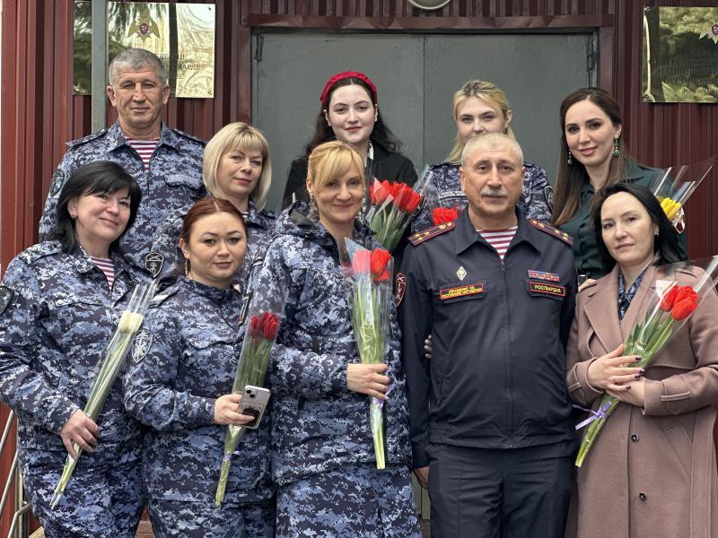 В Управлении Росгвардии по Республике Ингушетия состоялось праздничное мероприятие по случаю Международного женского дня