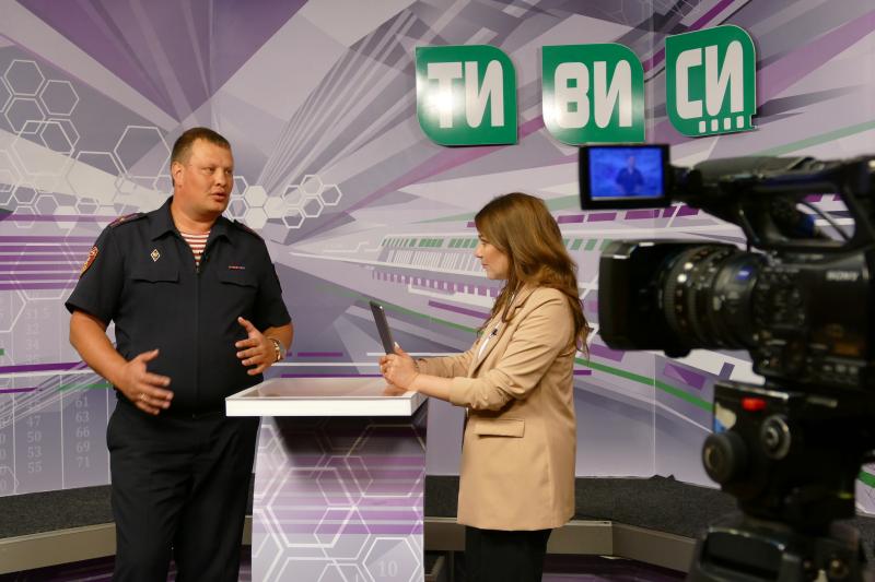 Офицер Росгвардии в эфире телекомпании «ТиВиСи» рассказал об обеспечении безопасности граждан в общественном транспорте Иркутска