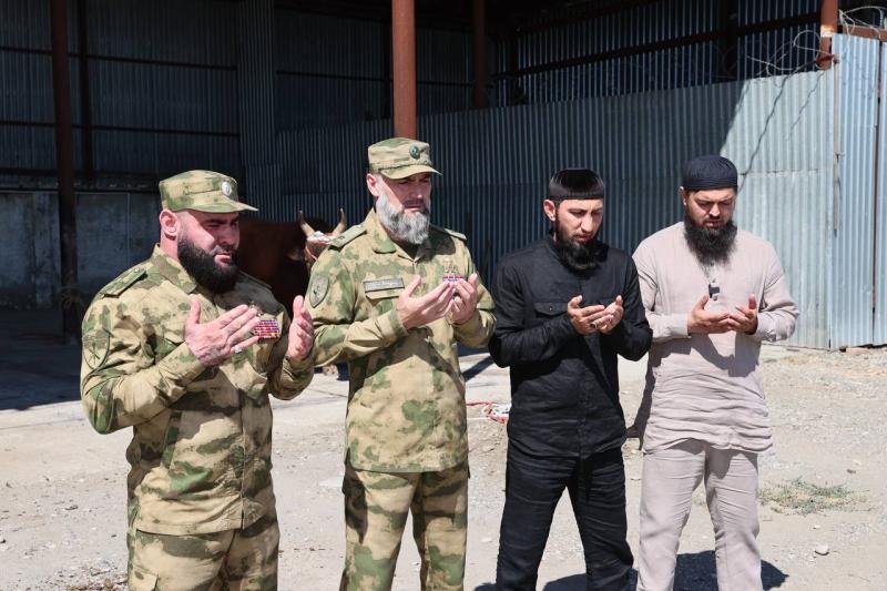 В Управлении Росгвардии по Чеченской Республике состоялся религиозный обряд