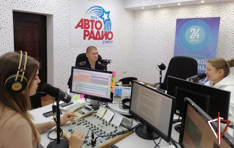 Офицер Росгвардии стал участником радиоэфира на «Авторадио» в Югре