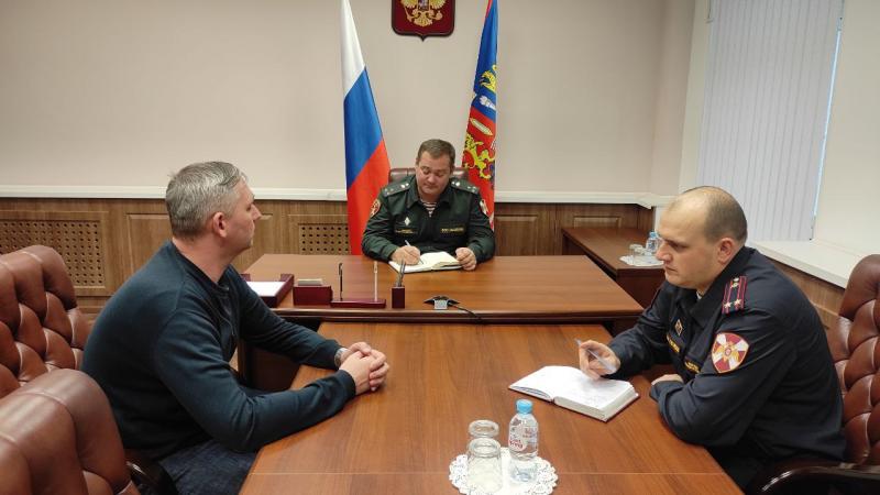 Заместитель начальника Управления Росгвардии по Ивановской области провёл личный приём граждан