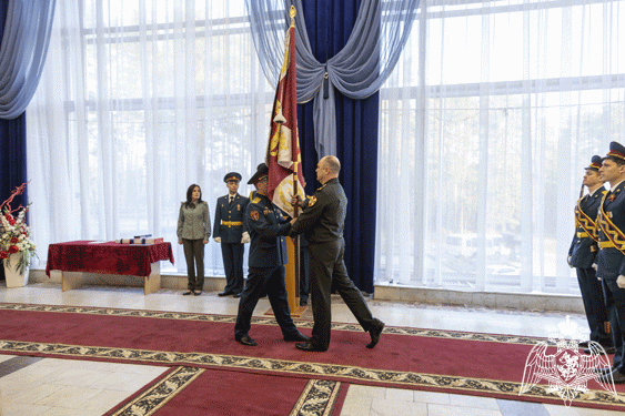 В Димитровграде отдельному батальону Росгвардии по охране важного государственного объекта вручено Боевое знамя нового образца