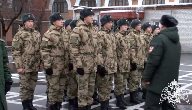 Призывники из Тюменской области пополняют ряды Росгвардии