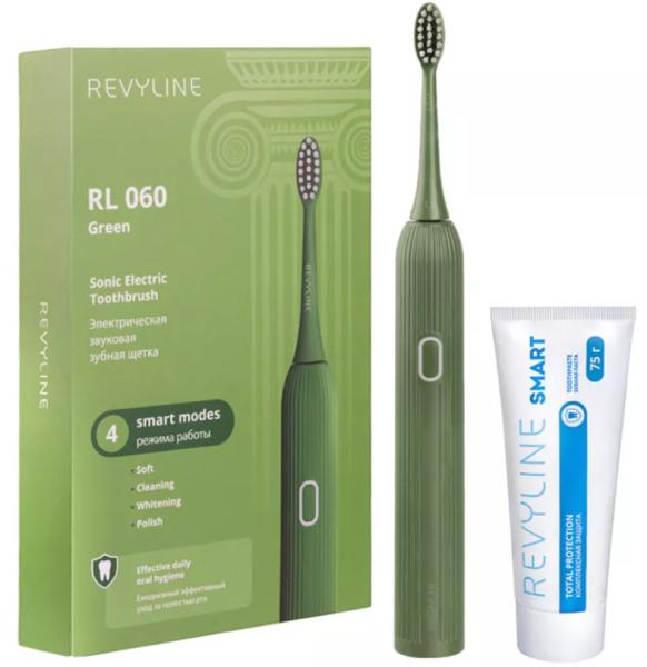 Набор электрическая зубная щетка Revyline RL060 Green и зубная паста Revyline Smart доступны в Барнауле к 23 Февраля