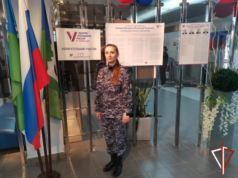Военнослужащие и сотрудники Росгвардии обеспечили безопасность проведения выборов президента России в Югре