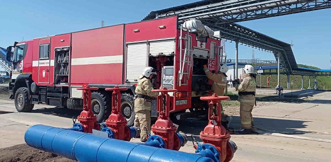 Нефтепроводчики потушили условный пожар на ЛПДС «Лопатино» в Самарской области