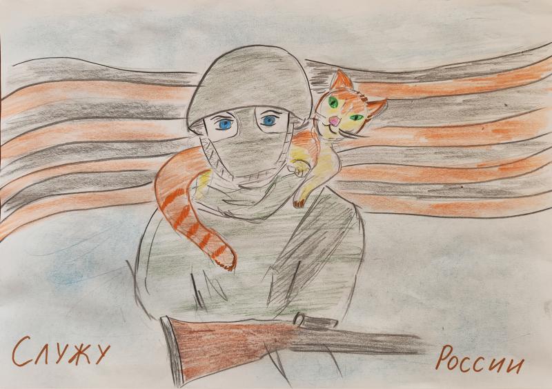 В Мордовии дети нарисовали рисунки для росгвардейцев – участников СВО