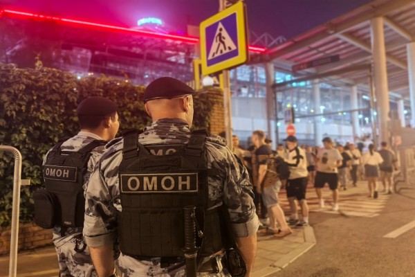 Росгвардия обеспечила безопасность на футбольном матче в Москве