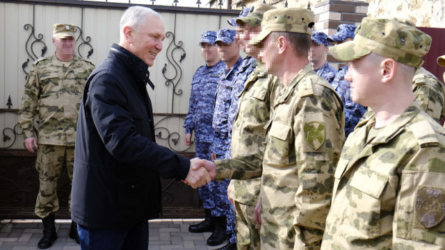 В Херсонской области открыли мурал, посвященный Росгвардии