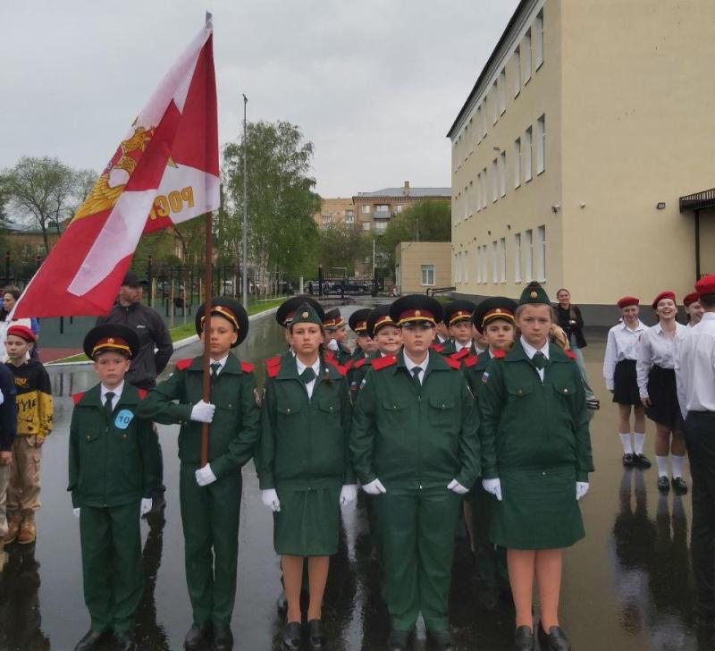 Кадеты приняли участие смотре - конкурсе строя и песни «Когда шаги звучат...»