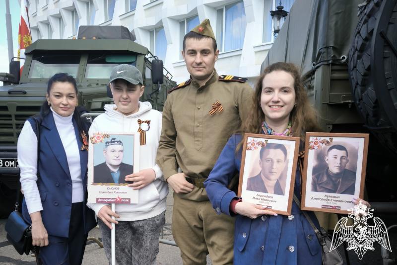 Ульяновские росгвардейцы приняли участие в шествии «Бессмертного полка»