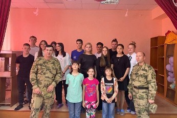 В Димитровграде военнослужащие Росгвардии посетили подшефный детский дом