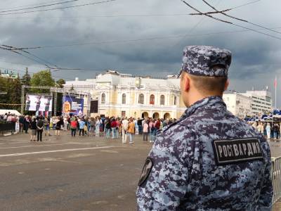 Росгвардейцы обеспечили охрану правопорядка во время проведения фестиваля духовых оркестров в Тамбове