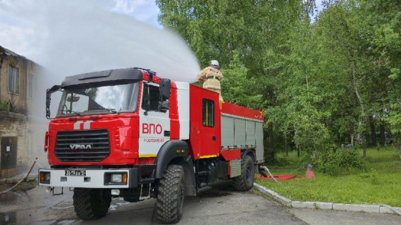 Учебный сбор пожарных расчетов прошел в Управлении Росгвардии по Кировской области
