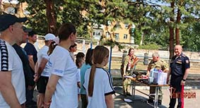 В Орле Росгвардия провела эстафету «Папа, мама, я - спортивная семья»